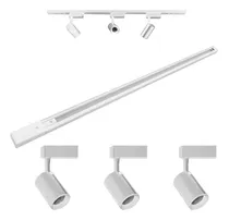 Comprar Kit Trilho Soprepor 1,5m + 3 Spots Led Branco Preto 7w 3000k 4000k Branco Neutro