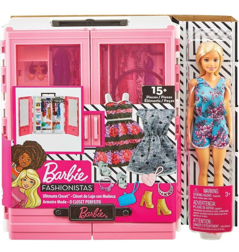 Closet De Luxo Da Barbie Fashionistas - Com Boneca - Mattel