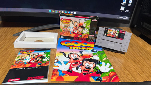 Goog Troop Com Caixa/berço/manual E Pôster Para Snes