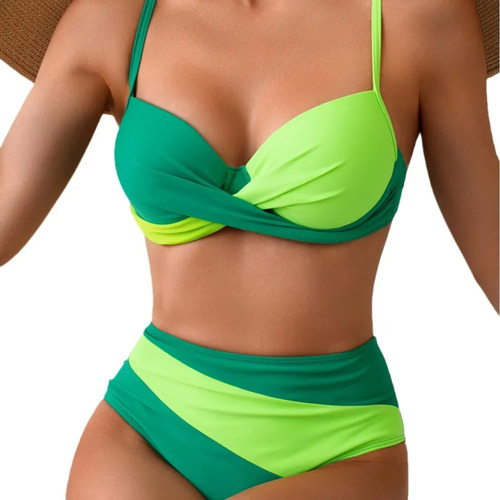 Traje De Baño Degradado Con Conjunto De Bikini