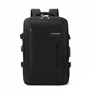 Mochila para Notebook Expansível de 30 a 42L, Impermeável e Antifurto, para Viagem com USB e Laptop 15.6”