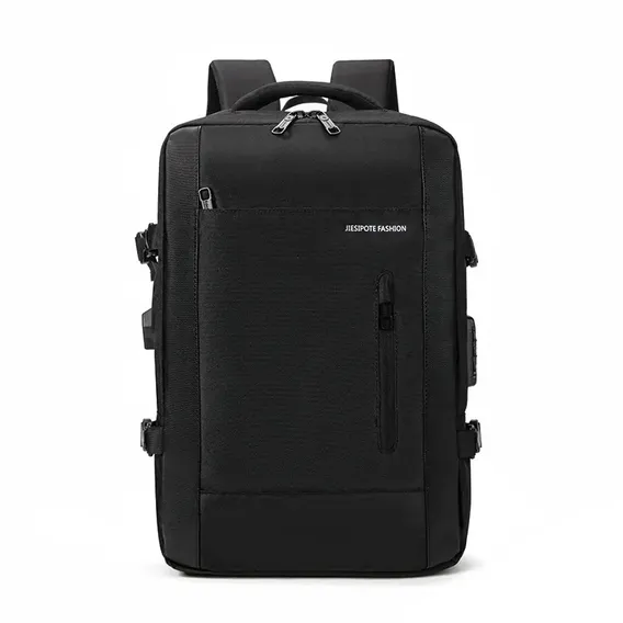 Mochila para Notebook Expansível de 30 a 42L, Impermeável e Antifurto, para Viagem com USB e Laptop 15.6”
