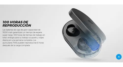 Soundpeats Trueshift 2 Mic 100hs Auriculares Inal mbricos