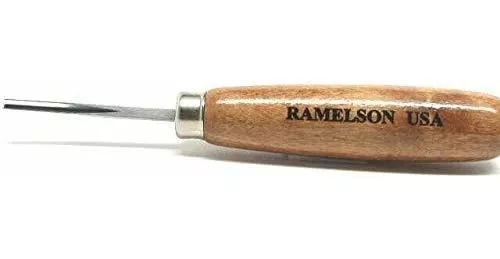 3 Ramelson Bent Veiner Line 60 degree V Checkering Wood Carving Hand Chisel  Tools 3pc Gunsmith 