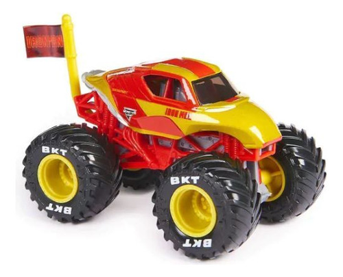 Monster Jam - Vehículo Marvel - 58789 Color Naranja Personaje Iron Man