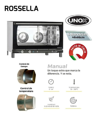 Horno De Convección Eléctrico Unox Rossella Manual