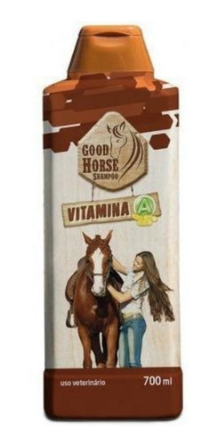 Kit Com 2 Shampoo Procanine Good Horse Com Vitamina A 700 Ml