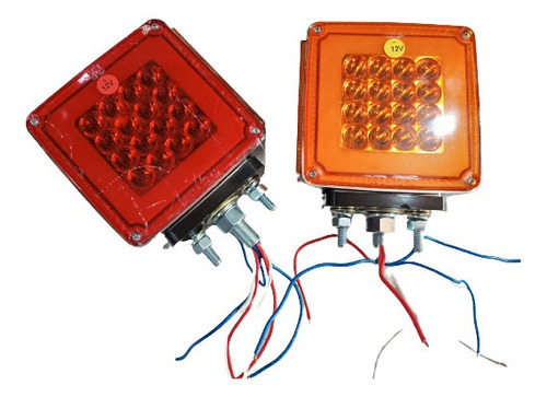 Cocuyo Chupeta Semáforo Doble Cara 36 Led Par Camion Bus