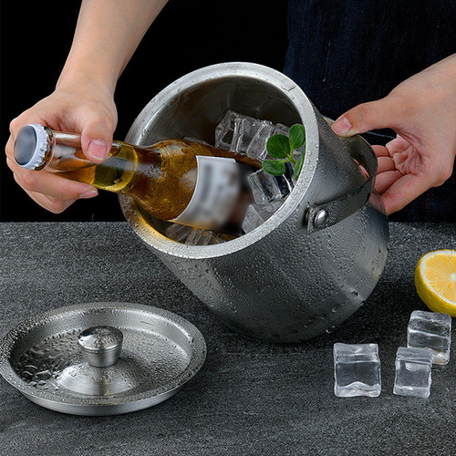 Cubo De Hielo, Champán Fresco, Versátil, Cómodo Asa De 2l