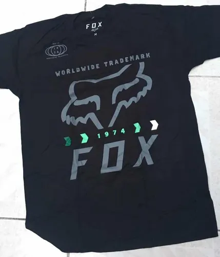 Camiseta fox negra clearance
