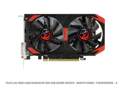 Gpu Amd Rx 560 4gb Gddr5 128b Graffiti Series Pjrx560r5128
