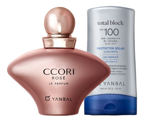 Perfume Ccori Rose + Bloqueador Total - mL a $1340