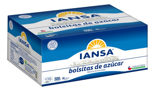 Azúcar Iansa Sachet 60 Unidades Iansa - Lireke