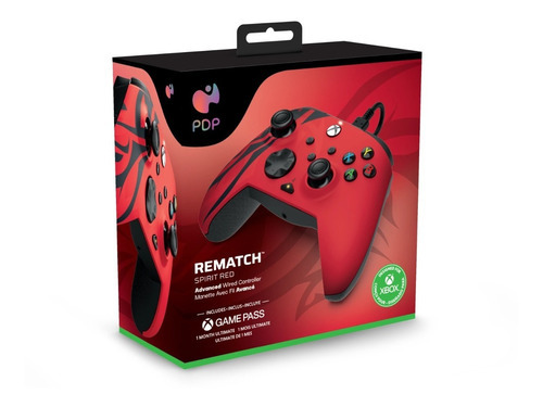 Imagen 1 de 6 de Control Xbox Series X|s Pc Spirit Red Rematch Con Game Pass.