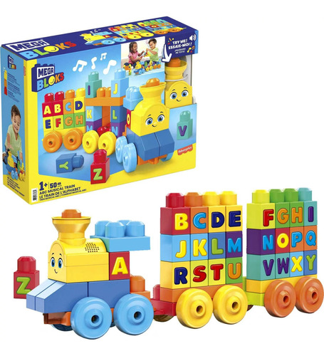 Mega Bloks Bloques De Juguete Tren Musical Abc Con Sonidos Y