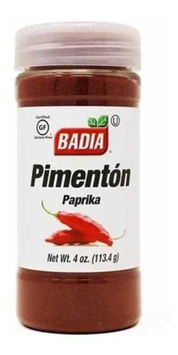 Especias Badia Paprika 113,4 Grs Sin Tacc / Kosher