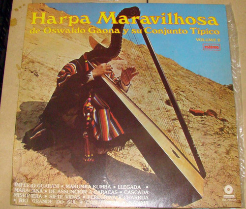 Oswaldo Gaona Harpa Maravilhosa Vol 2 Lp Brasilero