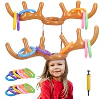 Comprar Juego De 2 Anillos Inflables De Cuernos De Reno,