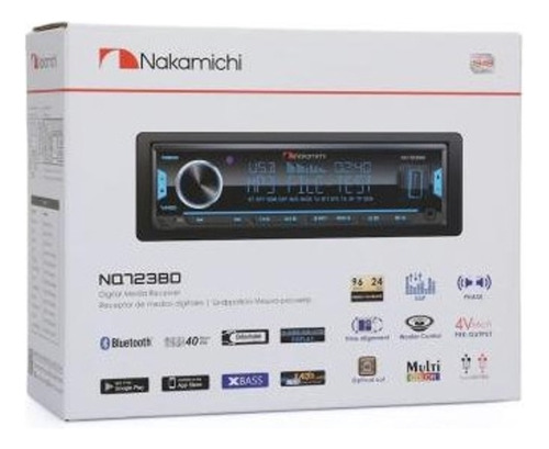 Radio Nakamichi Nq723bd 6ch 4v Dsp 40eq Multi Color