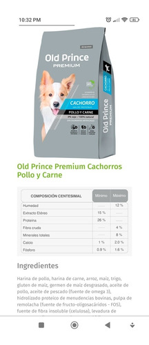 Old Prince Premium Cachorro X 15 K Vet Campana 