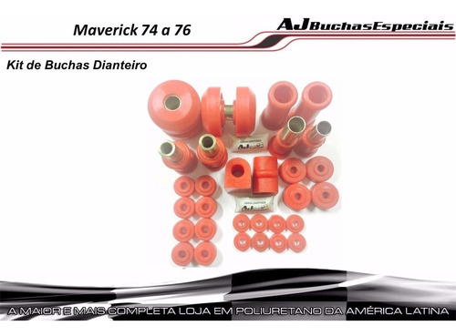 Maverick 74 A 76 Kit De Buchas Dianteiro Poliuretano 32pç