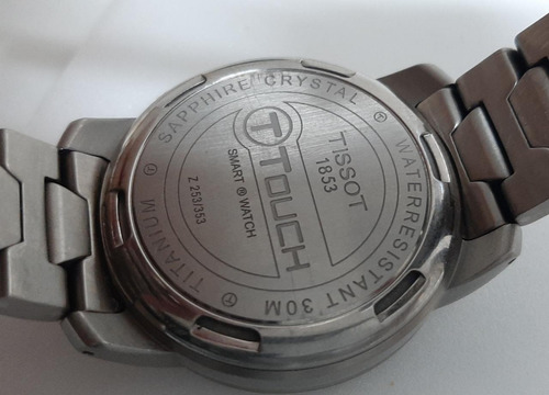 Relógio Tissot Touch Em Titânio + 1 Pulseira Tática E Estojo