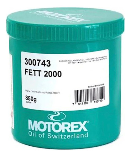 Grasa Verde Motorex Fett 2000 Para Bici/moto