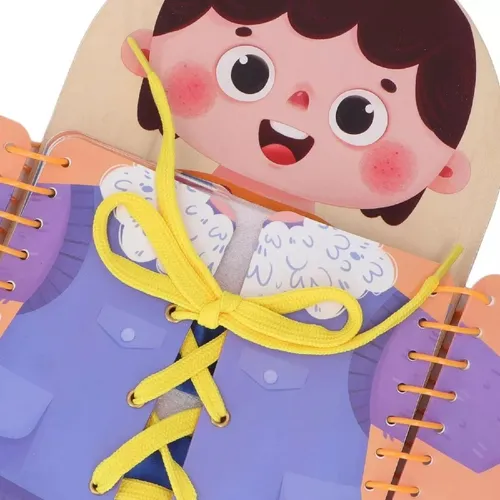 Tablero Montessori Para Aprendizaje Habilidad De Vestimenta