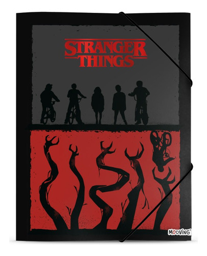 Carpeta Oficio 3 Solapas Mooving Stranger Things