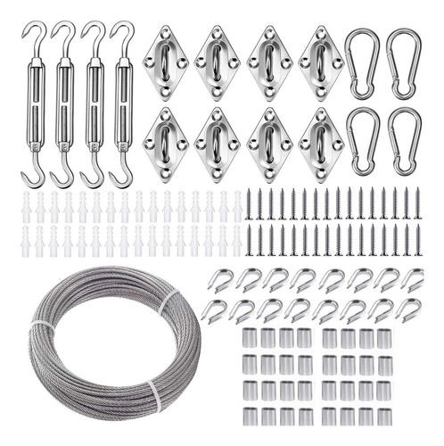 Kit De Accesorios Para Toldo Tootaci Con Cable De 100 Pies, 