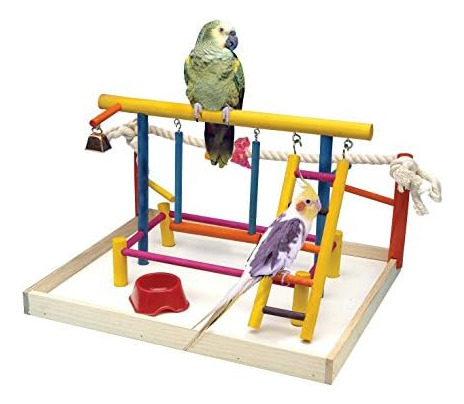 Parque De Juegos De Madera Penn-plax Bird Life: Perfecto 001