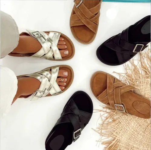 Sandalias tipo ojotas de vestir hot sale