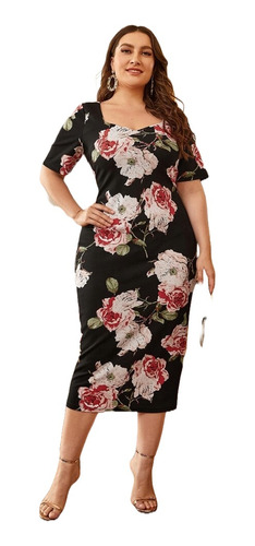 Vestido Emery Rose Al Cuerpo Sweetheart Neck  Plus Size