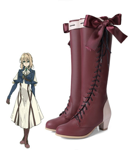 2024 Nuevo Anime Violet Evergarden Cosplay Zapatos Violeta