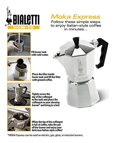 Cafetera De Café Espresso Bialetti Moka Express 670 Ml Plate