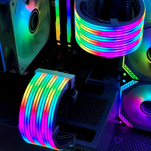 Cables Psu Rgb De 24 Pines, Cable De Pc Argb Para Alimentaci
