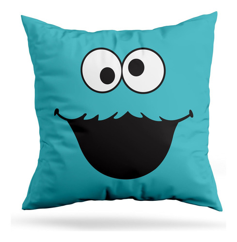 Cojin Deco Cookie Monster Face (d0506 Boleto.store)