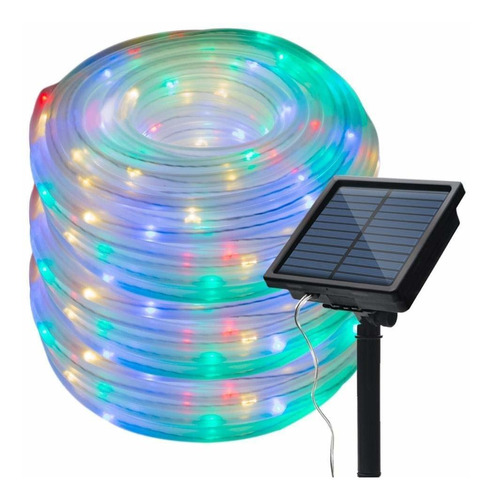 Honche - Cadena De Luces Solares De 33 Pies De 100 L Para Ex