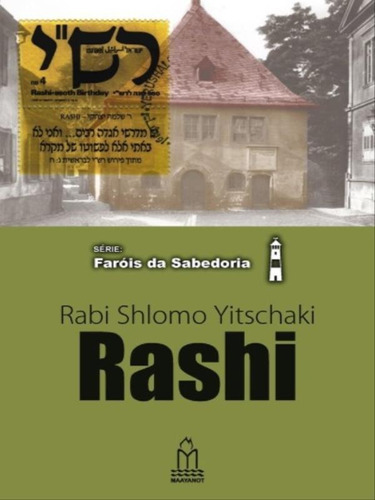 Rashi, De Rabi Yitschaki, Sholomo. Editora Maayanot, Capa Mole Em Português