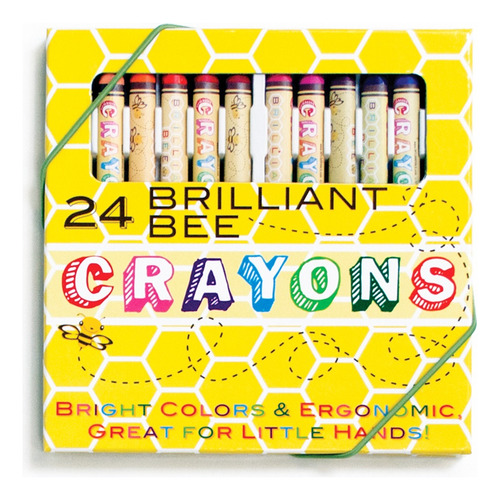 Ooly Crayones Triangulares De Brillant Bee 24 Pzas - 133-50