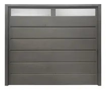 Comprar Porton Levadizo Manual 255 X 205 Con Postigo De Chapa Garage Color Gris Oscuro