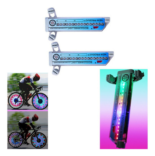 Pack De 2 Luces Led Para Rueda De Bicicleta, Decoración De B