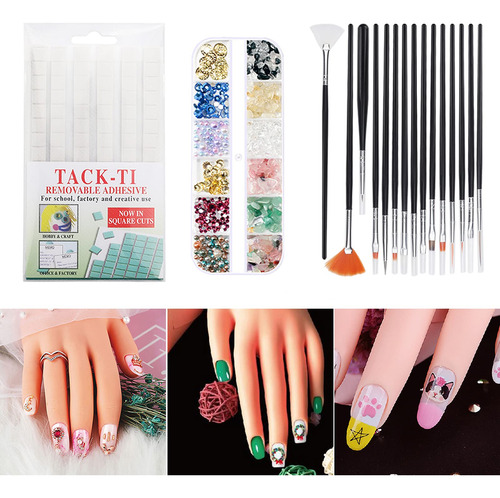 Manos De Práctica Para Uñas Acrílicas, Maniquí De Uñas Para