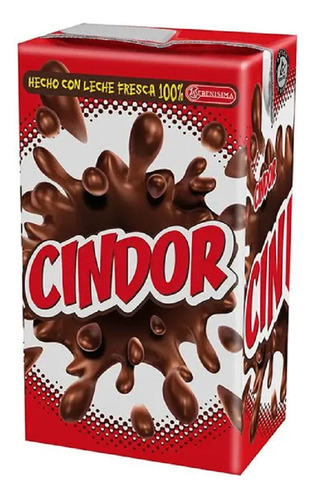 Leche Cindor Chocolatada 1 Litro X 5 Unidades