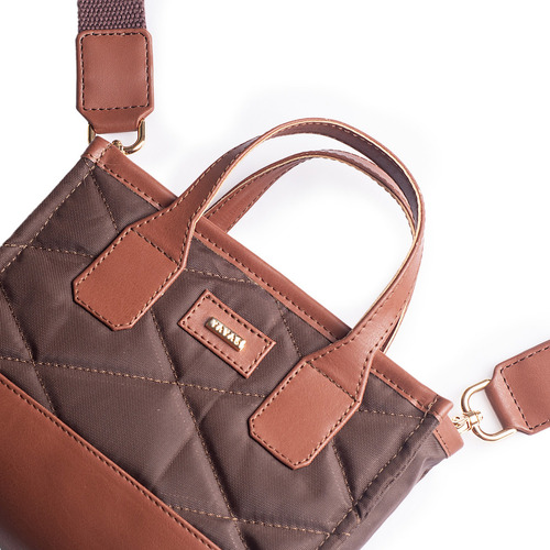 Bolsa Crossbody Dama Bolsas Mujer Impermeable Poppy Yayas Color Cocoa