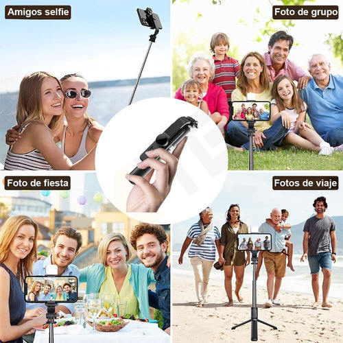 Yan Palo Selfie Trípode Con Luz Selfie Stick Bluetooth