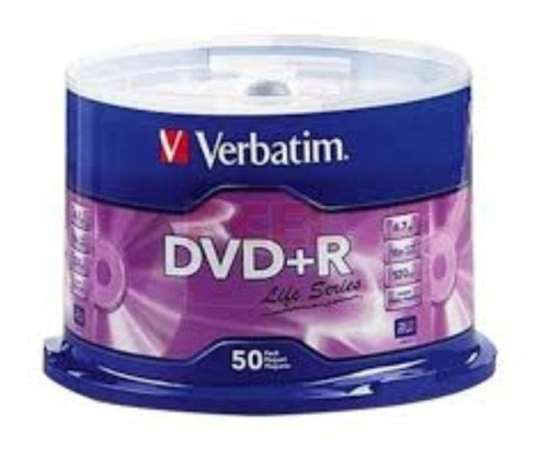 2 Paq Discos Virgenes Verbatim Dvd Dvd+r 16x 4.7gb 50 Pie /v