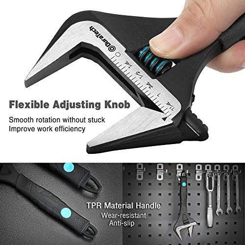 Llave Ajustable De 8 Pulgadas Duratech, Con Amplia Apertura