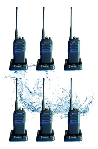 7 Radios Portátil Inalámbricos 400-470mhz Resistente Al Agua