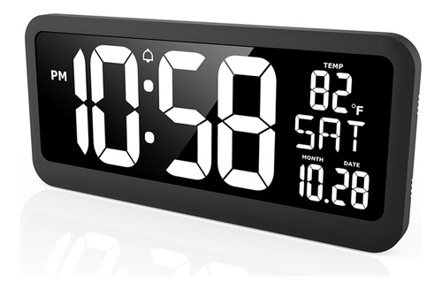 Reloj De Pared Xxl Em3217 Con Alarma De Pared Ultraclara